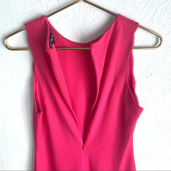 For Love & Lemons Rosarito Scalloped Edge Dress Pink Sz Large - Picture 7 of 8